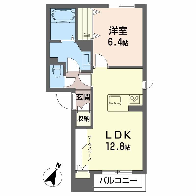 シャーメゾン関屋　302の間取り