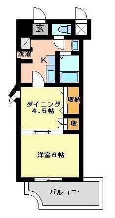 レイクタワー　マンションの間取り