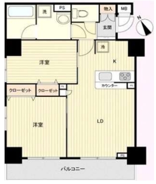 アヴァンティーク銀座2丁目参番館の間取り