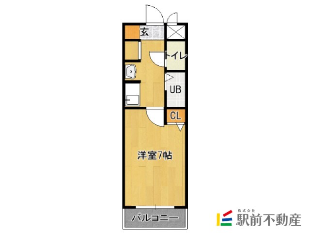 太宰府市朱雀のマンションの間取り