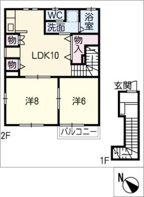 サンメゾン１７の間取り