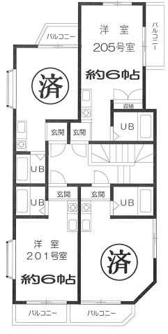 メゾンロイヤルの間取り