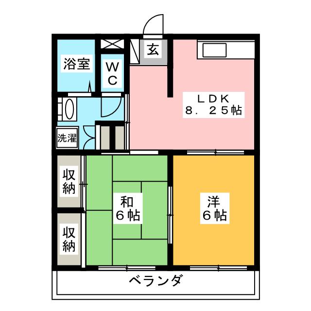 小江戸川越　第２相原マンションの間取り