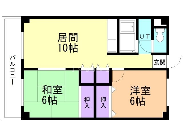 ローヤルハイツ西岡（旧五輪通ビル）の間取り