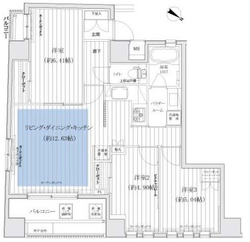 アーリアシティ日本橋の間取り