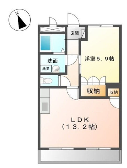 和歌山市北島のマンションの間取り