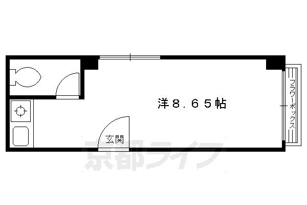 河原町フラットの間取り