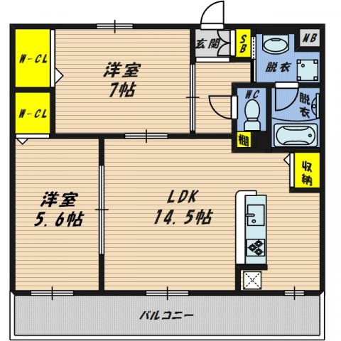 アヴァンタージュの間取り