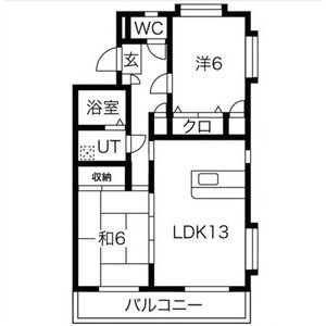 ソレイユ東中島の間取り