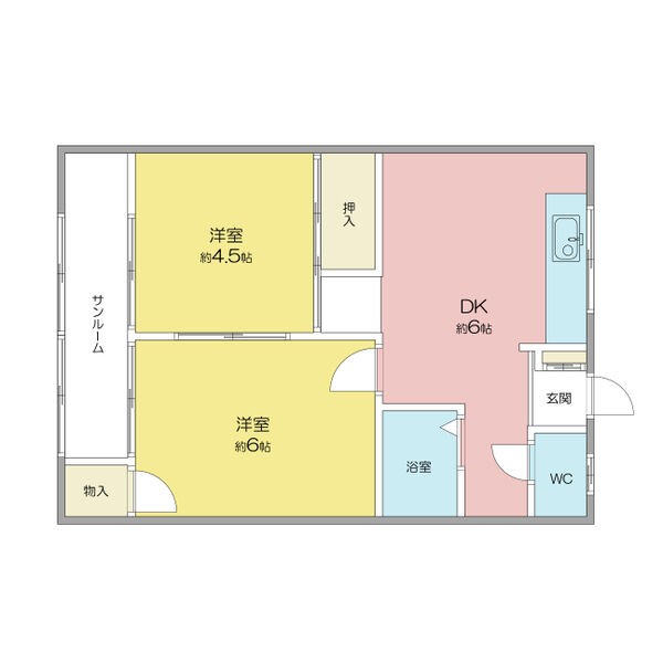 名古屋市千種区高見のマンションの間取り