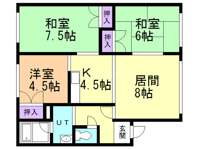 エスポアールふじＣの間取り