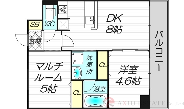 エステムコート新大阪IXグランブライトの間取り