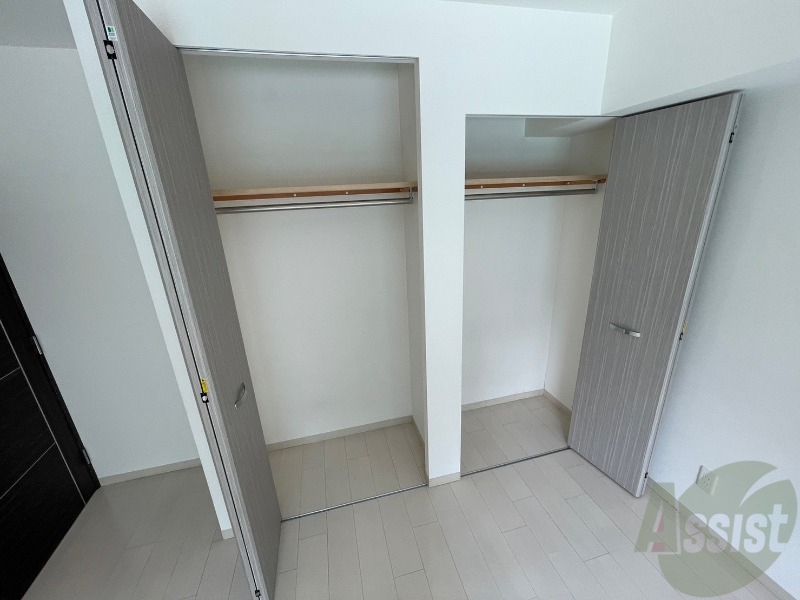 収納　洋室にあった収納。荷物がたくさんあっても大丈夫。