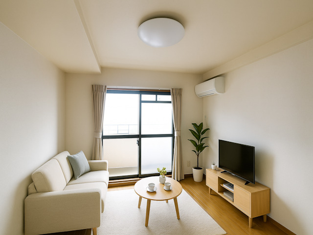 居室・リビング　CGで家具等を配置したもので家具等は含まれません。