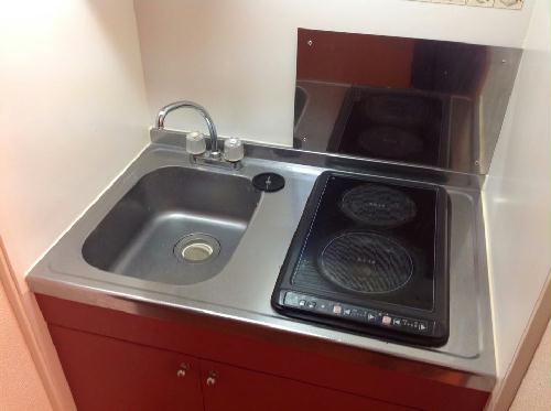 キッチン　2口電気コンロ