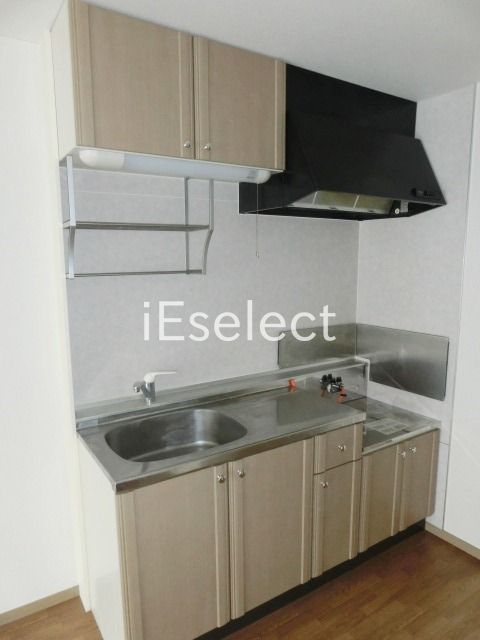 キッチン　２口ガスコンロ設置可能