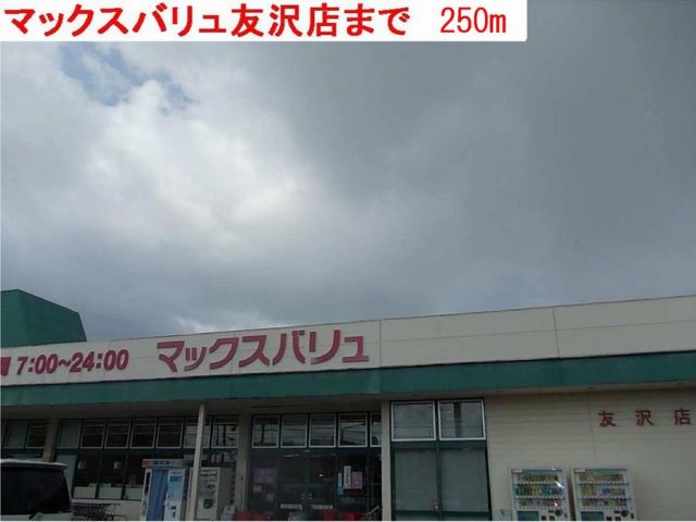 スーパー　マックスバリュ友沢店（スーパー）まで250m