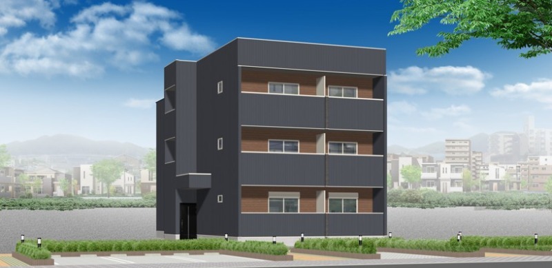 建物外観　オートロック付きでセキュリティ安心！