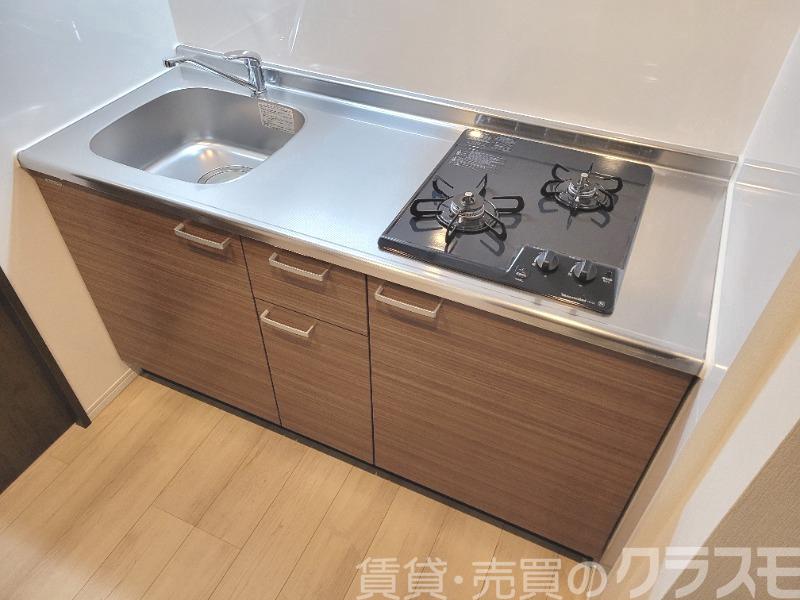 キッチン　２口コンロのシステムキッチン♪