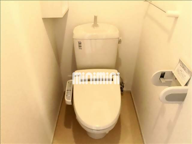 スカイブルーのトイレ写真