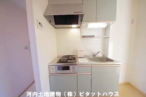 キッチン　２口コンロ付き