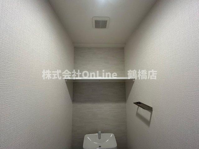 地下鉄千日前線 今里駅 徒歩12分 11階建 築2年のトイレ写真
