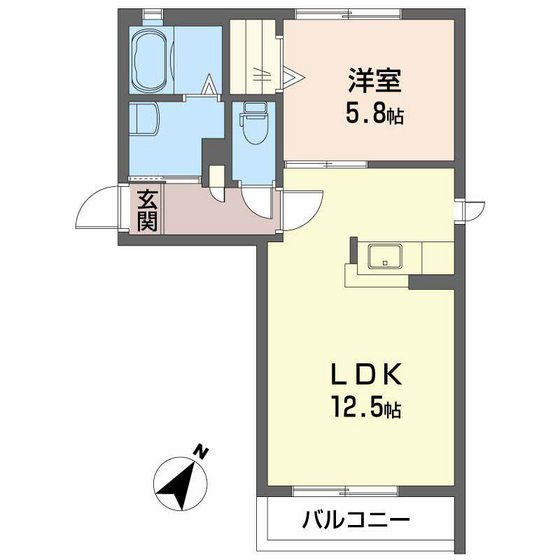 シャーメゾンデュオ B棟の間取り写真