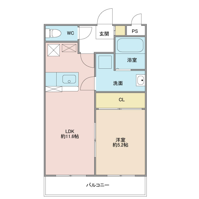 ウィンダム　T-Vの間取り