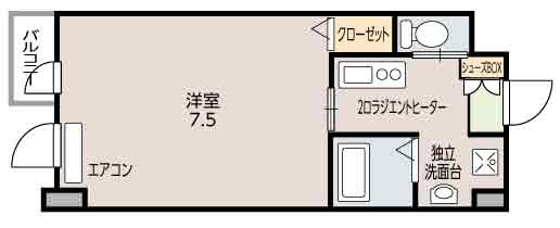 キャッスルミツルの間取り