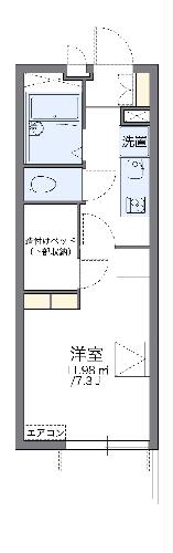 レオパレスオリビアンＡの間取り