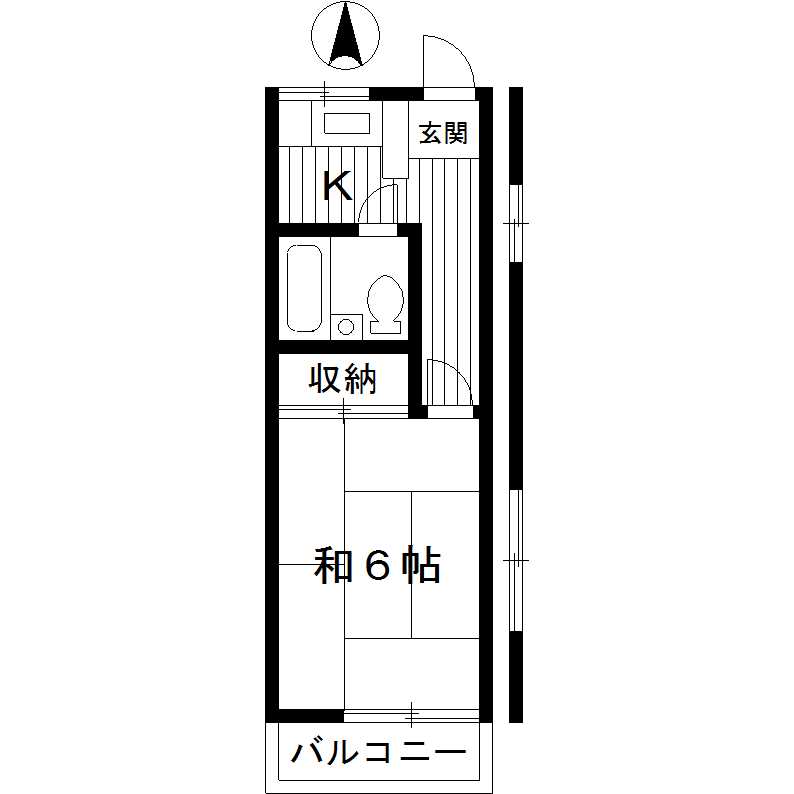 東京都練馬区練馬２（アパート）の賃貸物件の間取り