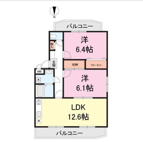 コンフォート壱番館の間取り