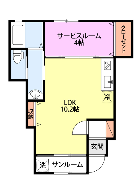 ESTERO柳島町の間取り