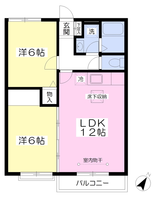 プラージュ矢野の間取り