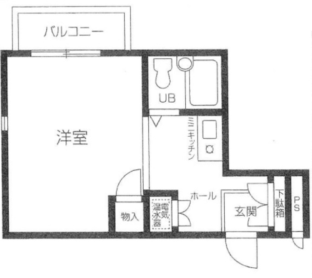 キャッスルマンション川越 Bの間取り