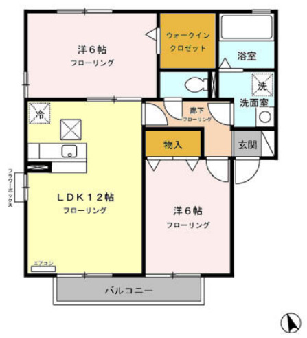 サニーハイムの間取り