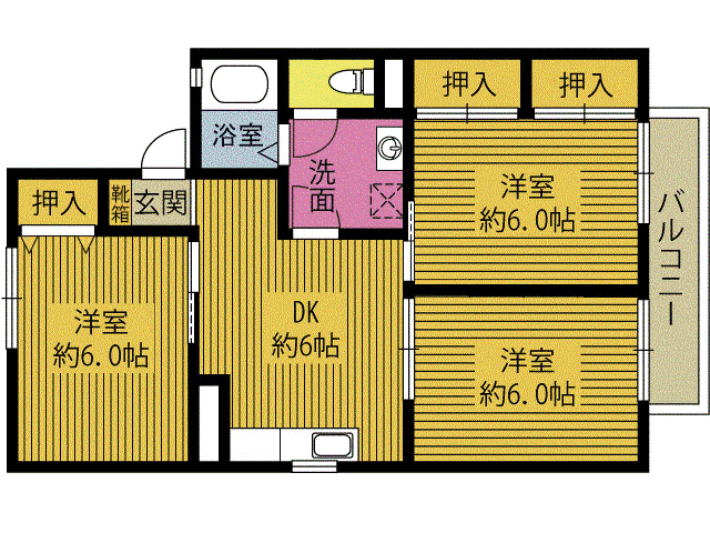 エスペランスひらのＡの間取り