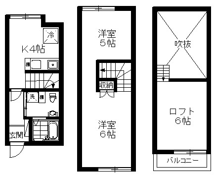 エクセルシャトー国見Ｂ棟の間取り