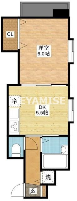 長崎市本原町のマンションの間取り