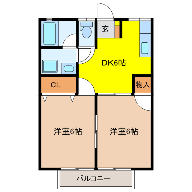 コーポ玉田の間取り