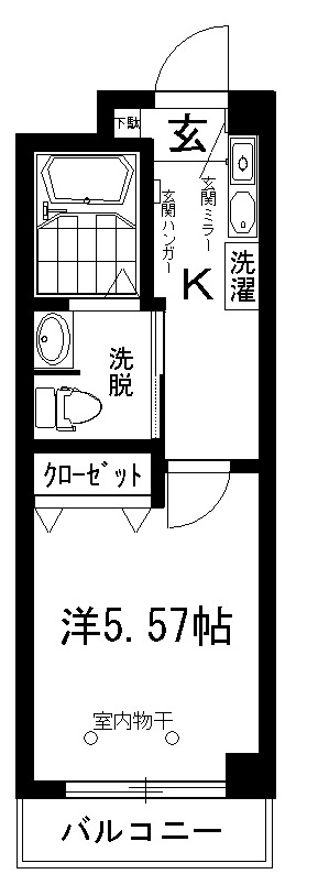 ジュネスカシマダの間取り