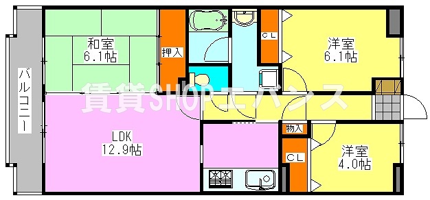 ライオンズガーデン津田沼東の間取り