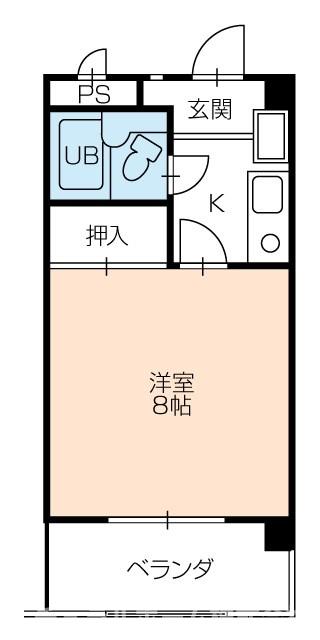 豊橋市下地町のマンションの間取り