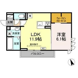 D-chambre 伊倉の間取り