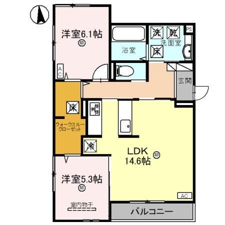 D-ROOM和歌山四番丁の間取り