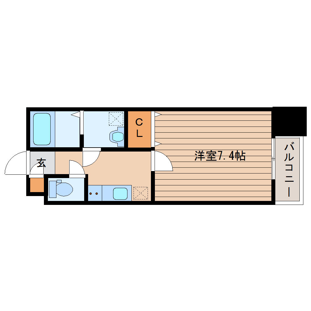 シェルグランデ東口の間取り