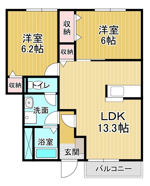 シーサイドパークＢの間取り