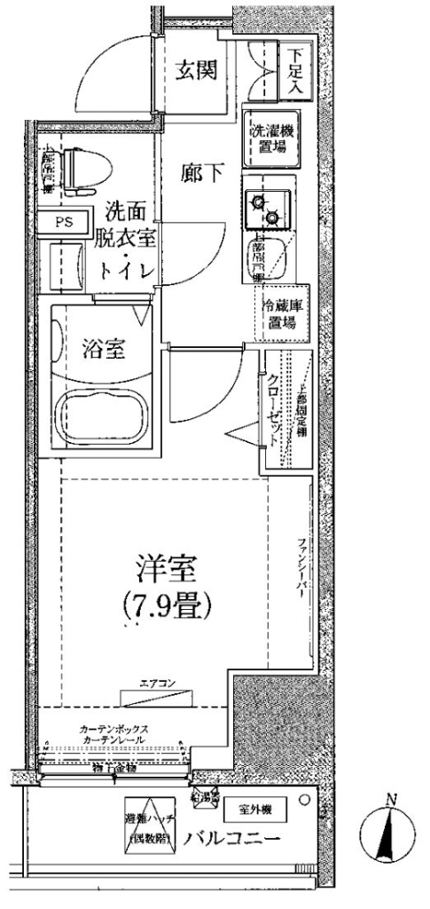 ルフレ深川イーストの間取り