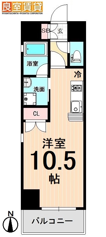 【名古屋市中区平和のマンションの間取り】