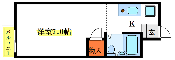 【市川市南行徳のマンションの間取り】